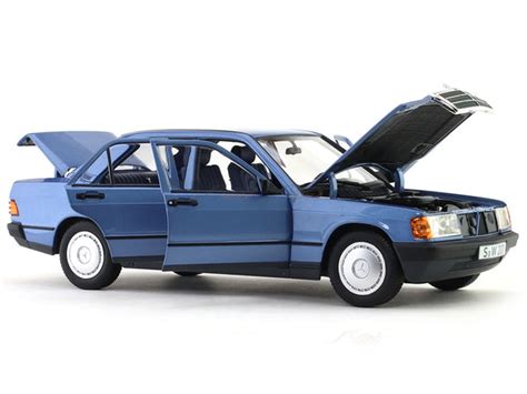 1982 Mercedes-Benz 190E W201 blue 1:18 Norev diecast scale model car ...