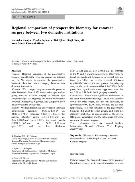 Image result for Biometry Cataract Surgery