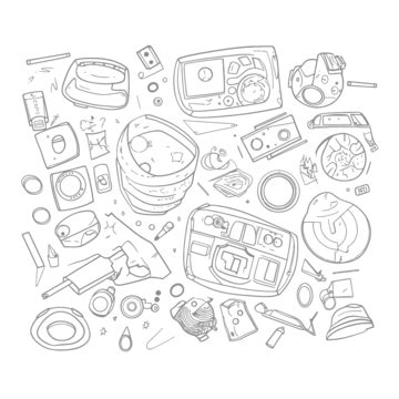 Image result for Exploded View Drawing Household Items