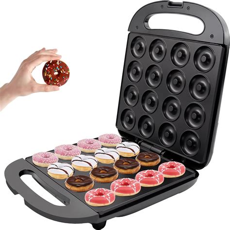 Amazon.com: Baker's Friend Mini Donut Maker Machine, Bake 12 Mini ...