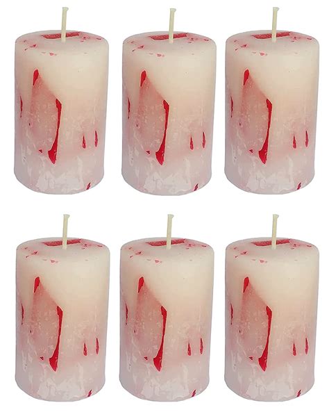 Pure Indian Candle Handmade Apple Cinnamon Scented Red & White Rustic ...