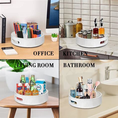 Buy Lazy Susan Turntable Organizer, Kitchen Storage Bins Rotating Spice ...