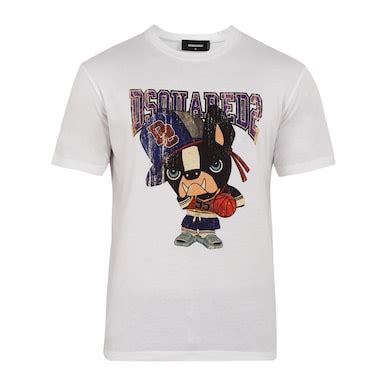 Buy Men White Cartoon Print T-shirt Online at The Collective - 978363