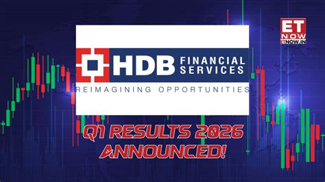 HDB Financial Services Q1 Quarterly Results FY 2026: First after IPO ...