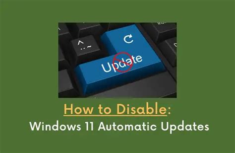 Image result for Disable Automatic Updates Windows 11