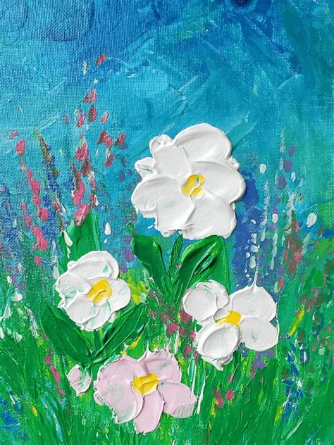Image result for Spring Flowers Acrylic Paint Tutorial
