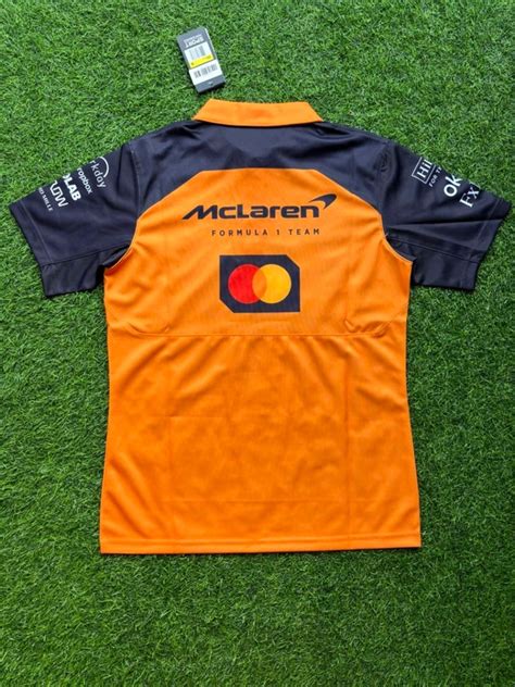2025 McLaren F1 Team Polo shirt in Papaya and Black Colour