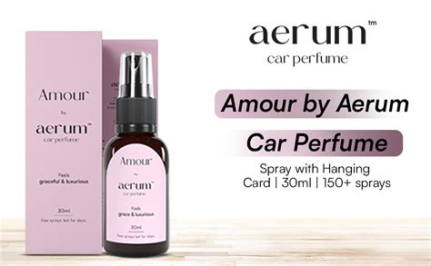 Aerum Hanging Car Air Freshener, Car Perfume Spray Bottle with Dangler ...