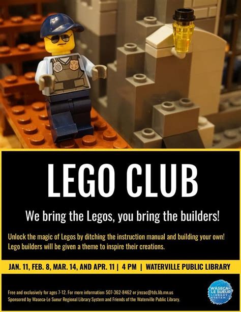 Lego Club, Waterville Public Library in Minnesota, January 11 2024 ...