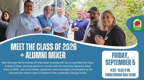 Meet the Class of 2026 + Alumni Mixer, Tanglewood Golf Club, Bainbridge ...