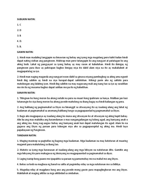 Image result for DepEd ESP Module 1 1st Quarter