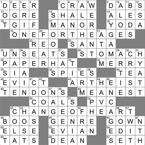 Arctic Bird Crossword