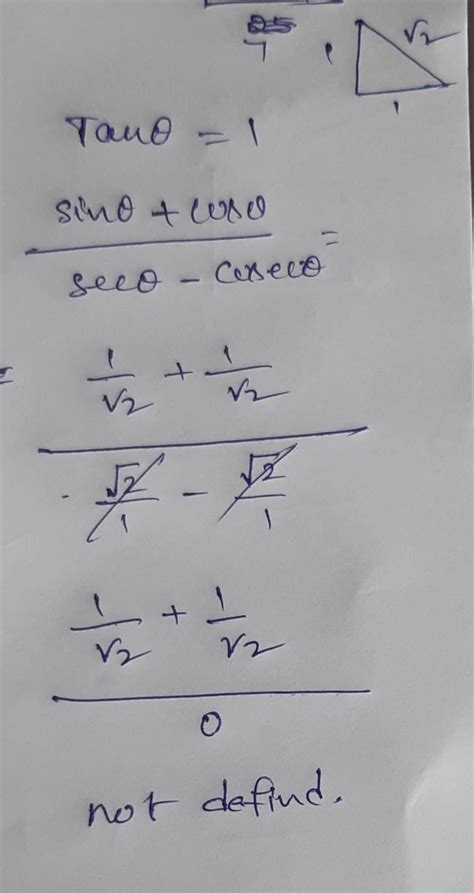 if tan tita =1 then find the value of sin tita + cos tita /sec tita ...