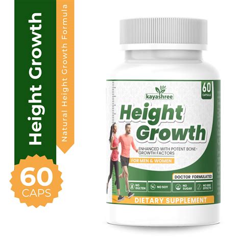 Ayurvedic Height Growth Capsules | 100% Herbal Height Supplement ...