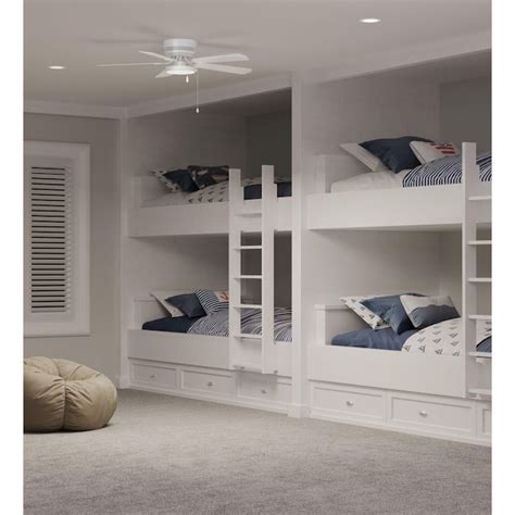 Progress Lighting AirPro Hugger 52-in White Indoor Flush Mount Ceiling ...