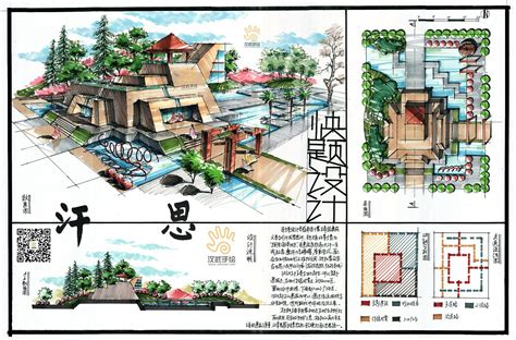 景观建筑手绘快题模版发布|空间|建筑设计|手绘老师王大叔 - 原创作品 - 站酷 (ZCOOL)