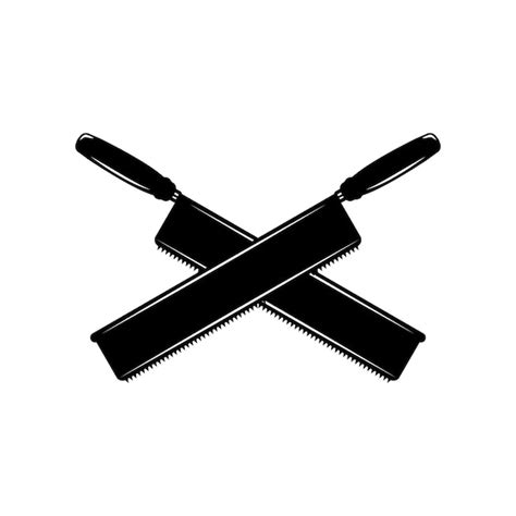 Vintage Carpentry Woodword Mechaniker Langsägenkreuz Kann als Emblem ...