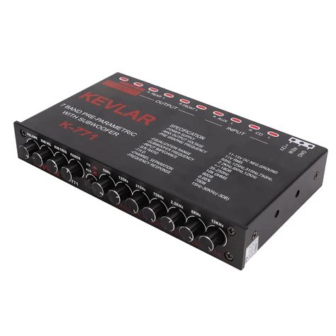 Buy Car Graphic Equalizer, Low Pass 7-Band Graphic EQ For Stereo System ...