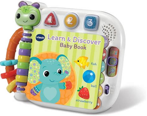 VTech Baby Learn and Discover Baby Book, Interactive Book with 3 Modes ...