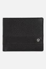Buy Men Black Textured Leather Wallet Online - 39619642 | Allen Solly