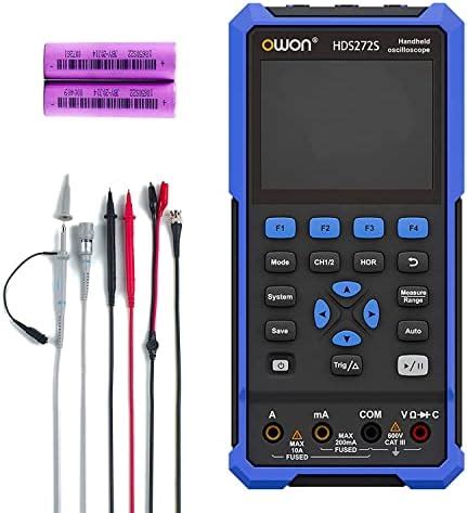 OWON HDS272S 3.5" LCD 2CH Handheld Oscilloscope 70MHz Bandwidth 20000 ...