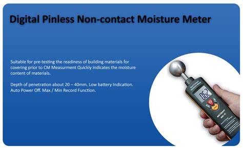 Metravi MM-10 Digital Pinless Non-contact Moisture Meter : Amazon.in ...