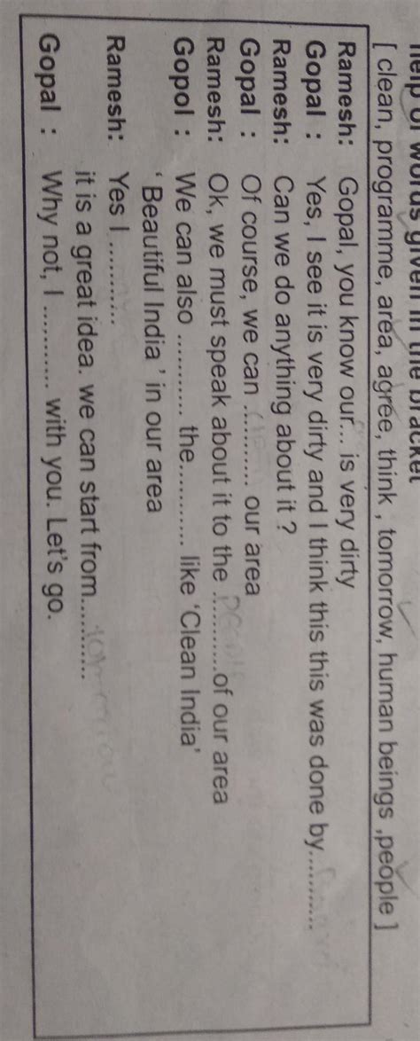 fill the blanks appropriately - Brainly.in