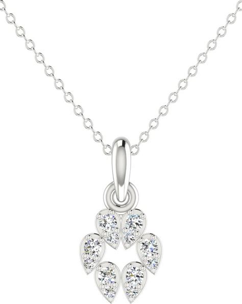 avsar Certified Diamond & BIS Hallmark AVP1232WA 18kt Diamond White ...