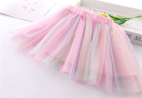 Buy Tortoise & Rabbit Little Girls Tutu Skirts with Shiny Stripes for ...
