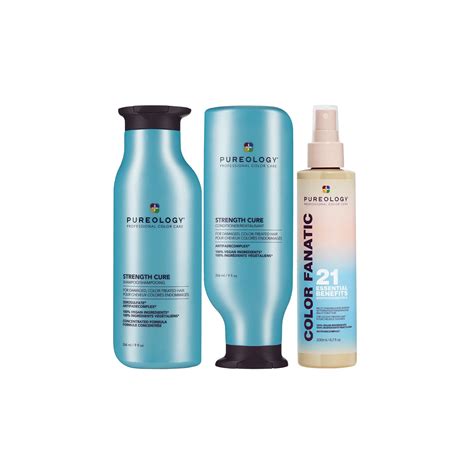 Pureology Strength Cure Treatment Trio-Shampoo - Conditioner ...