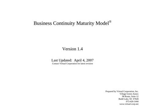 Business Continuity Maturity Model 的图像结果