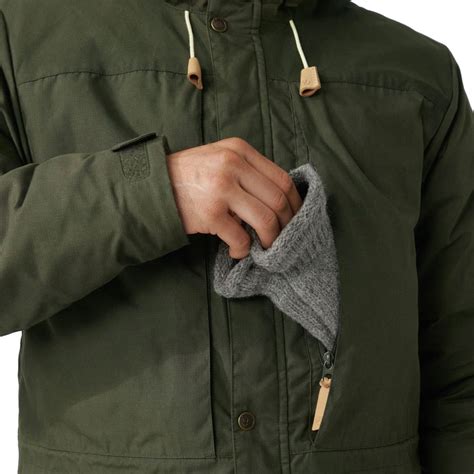 Fjaellraeven Singi Wool Padded Parka Black Men | Fun Sport Vision