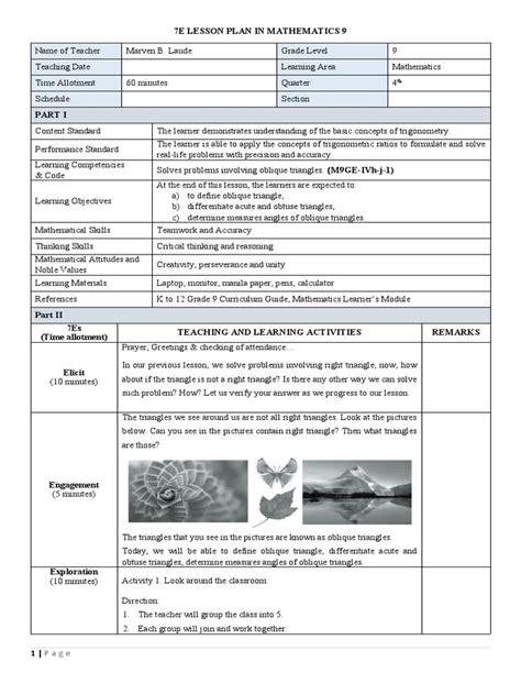 Image result for Class 9 Triangles Lesson Plan