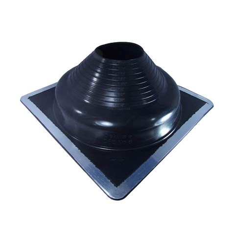 Buy DEKTITE ROUND BASE PIPE FLASHING BOOT: #8 (DFE108B) BLACK Square ...