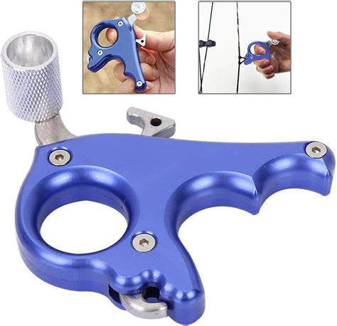 Buy VGEBY1 Archery Thumb Trigger, 3 Finger Archery Release Aid Grip ...