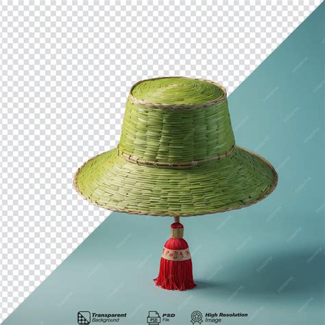 Premium PSD | Chinese rice paddy hat isolated on transparent background