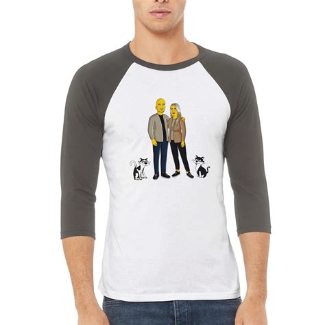 Unisex 3/4 sleeve Raglan T-shirt Turn Me Cartoons