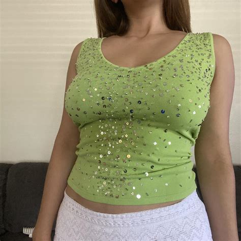 Women's Green Vest | Depop