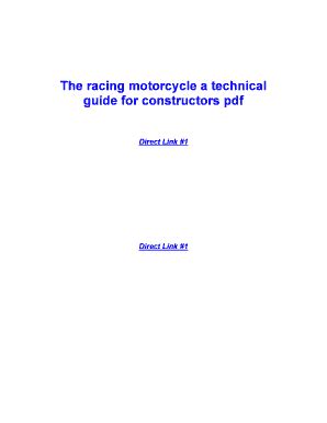 Fillable Online The racing motorcycle a technical guide for ...