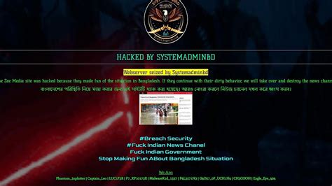 Hackers Deface Zee Media Website For Mocking Flood Situation In Bangladesh