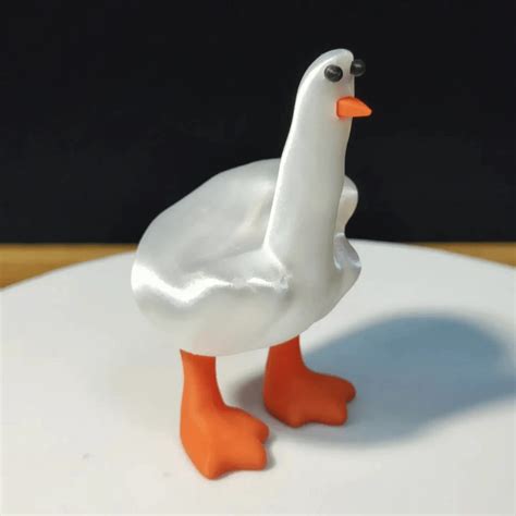 Dedo del medio de pato impreso en 3D, regalo molesto, regalo de broma ...