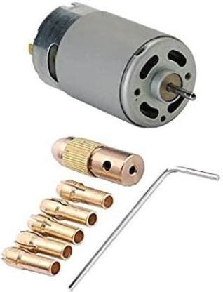 Prowans 12v 555 DC Motor High Speed with Drill Chuck Motor Control ...