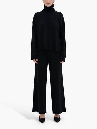 MY ESSENTIAL WARDROBE Emma Roll Neck Jumper, Black