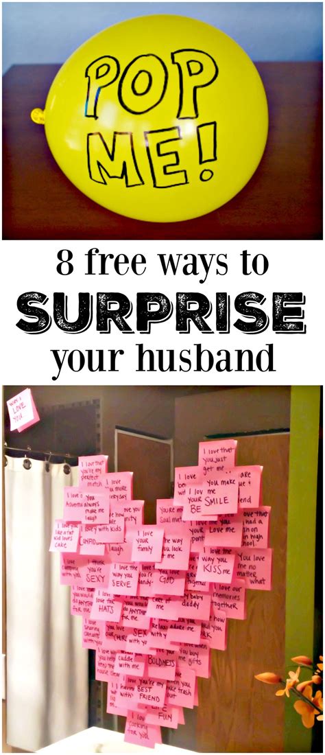 8 Free Ways to Surprise Your Husband