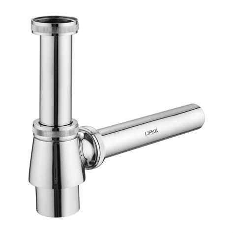 ECO Brass Bottle Trap CP (15 Inches) - LIPKA | Lipka Home