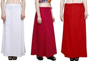 Gugaliya WHITE--RANI-RED Pure Cotton Petticoat Price in India - Buy ...