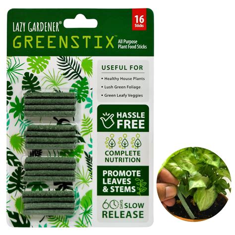 Lazy Gardener GreenStix Plant Food | Natural Magic Stick for Indoor ...