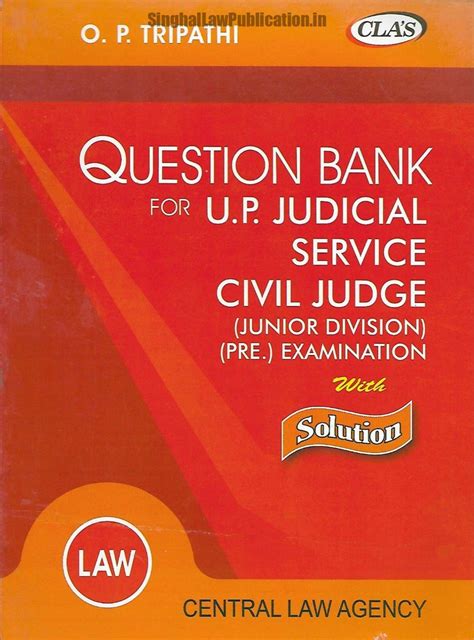 CLA's Question Bank for UP Judicial Services Civil Judge [Junior ...