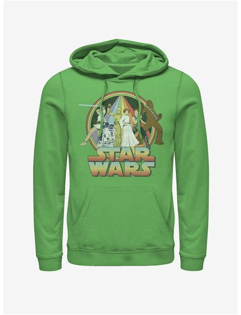 Star Wars Psychedelic Star Wars Hoodie - GREEN | Hot Topic