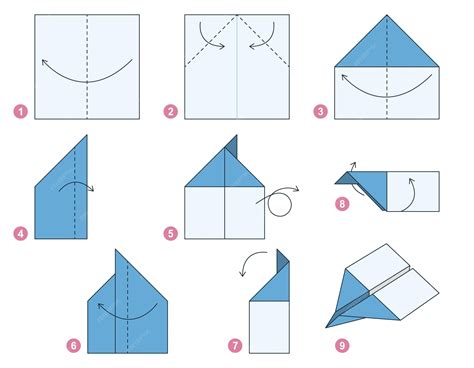 Origami Paper Airplane Instructions